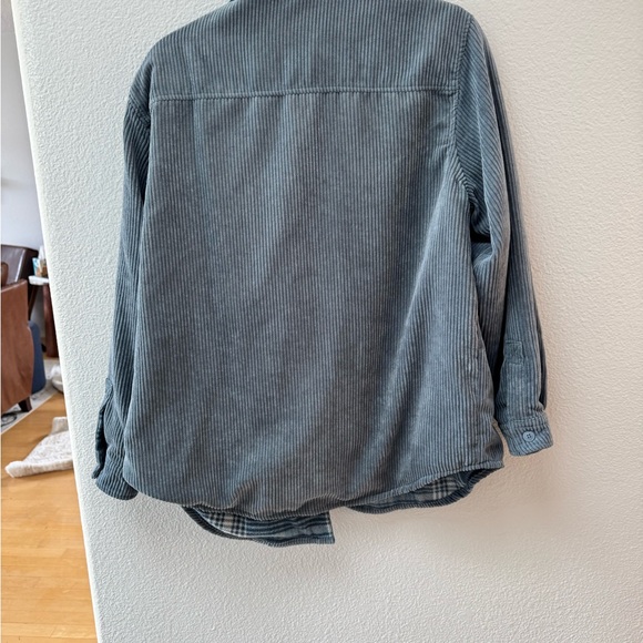 Blue Corduroy Jacket with Plaid Lining - Picture 3 of 3